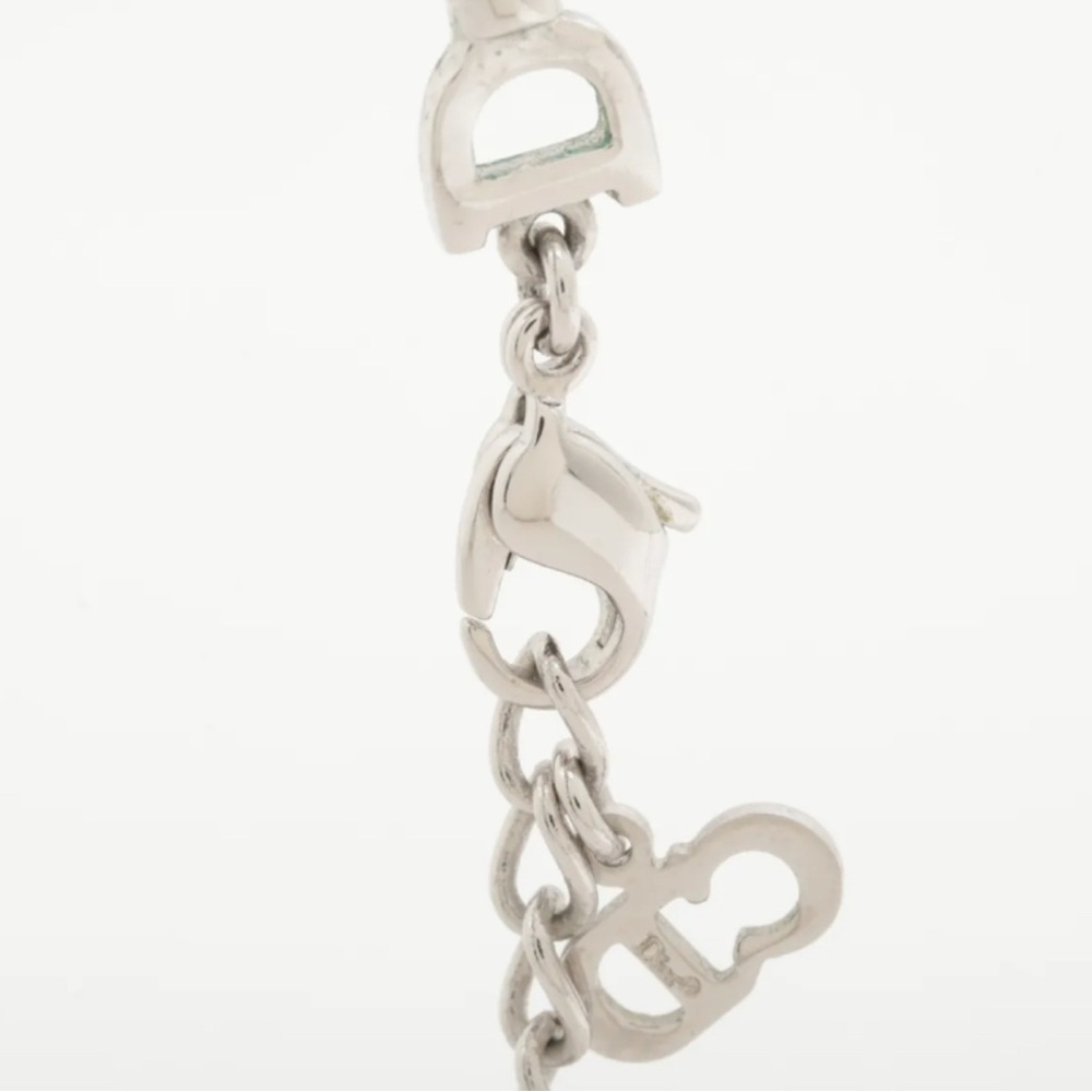 Christian Dior Silver Turquoise Cat Pendant Necklace - Picture 4 of 7